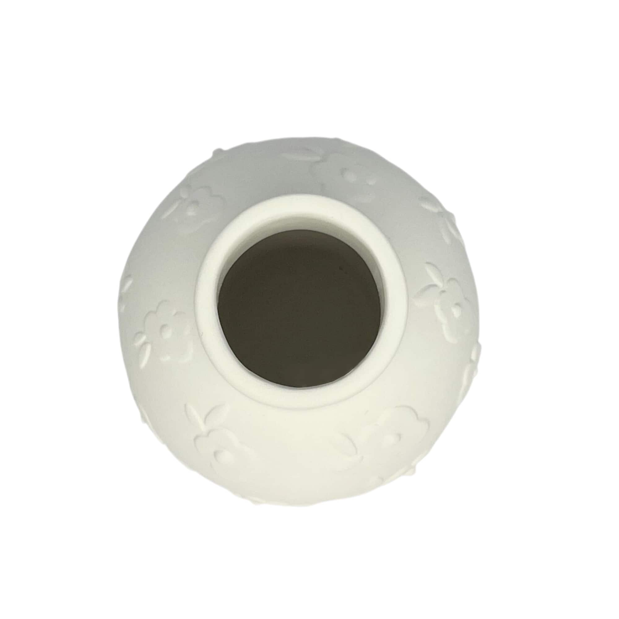 5.5" Embossed Flowers DIY Ceramic Vase by Make Market®